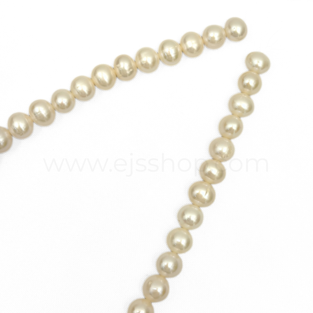 Round White 10mm - 11mm Grade A Freshwater Pearl