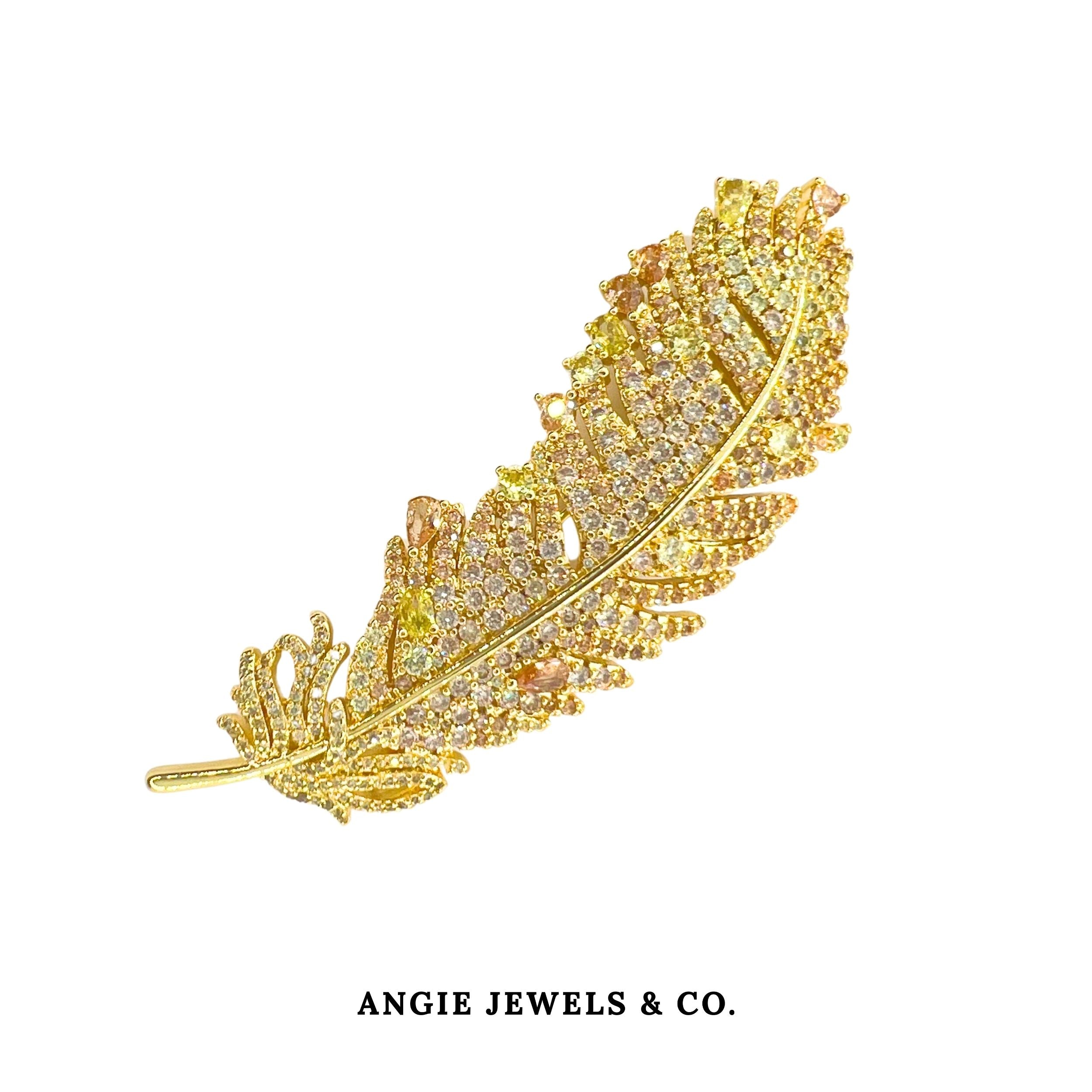 Royal Feather Brooch