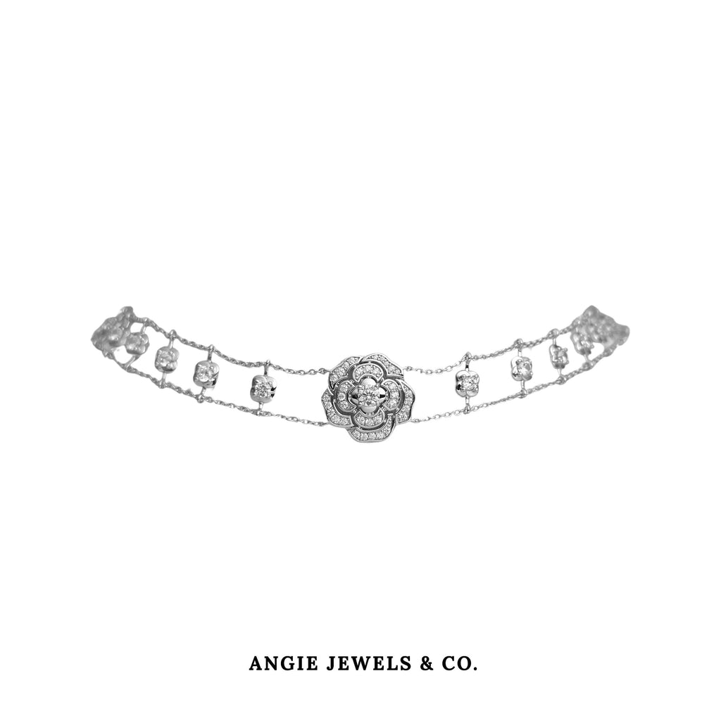 S925 Camelia Choker