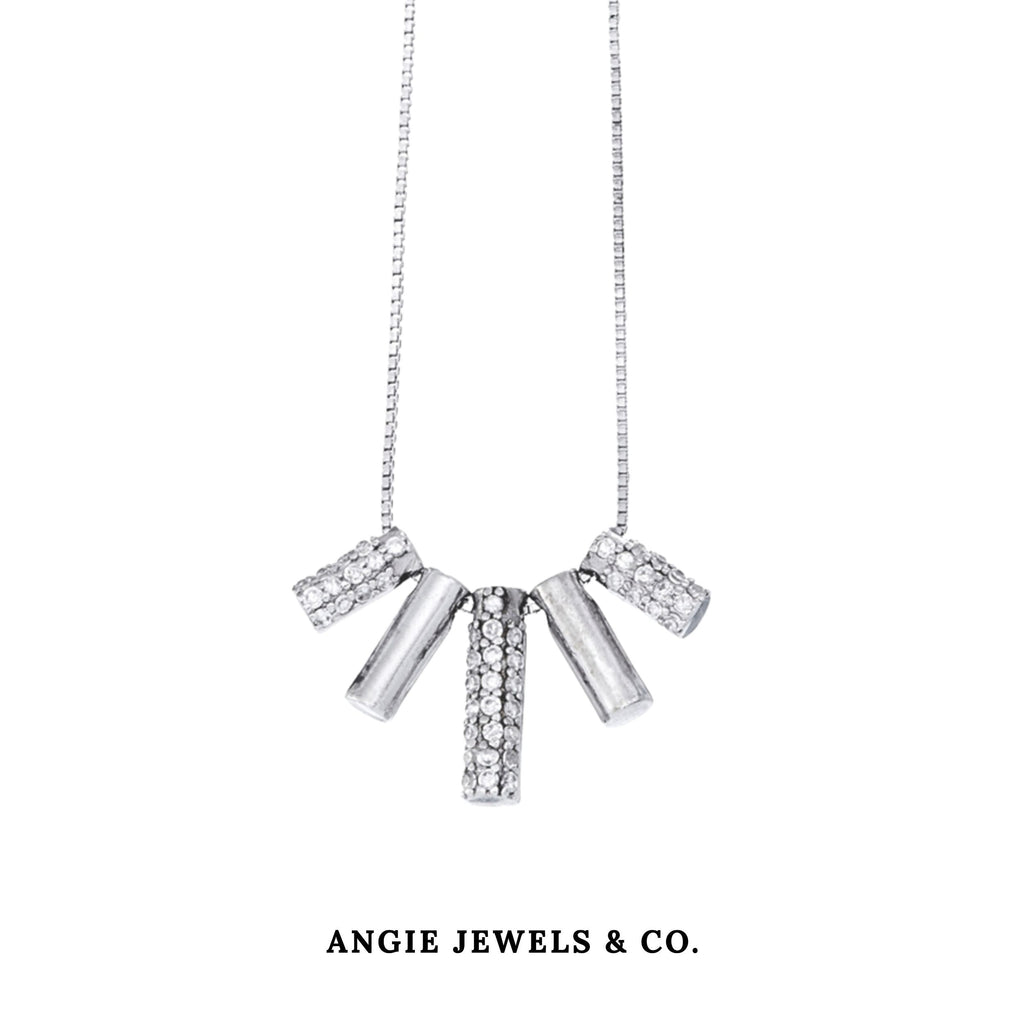 Sachi Cubid Zirconia Pendant Necklace
