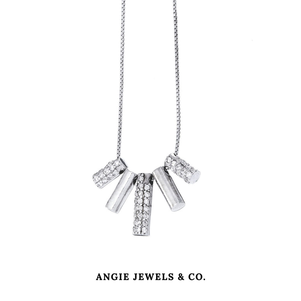 Sachi Cubid Zirconia Pendant Necklace