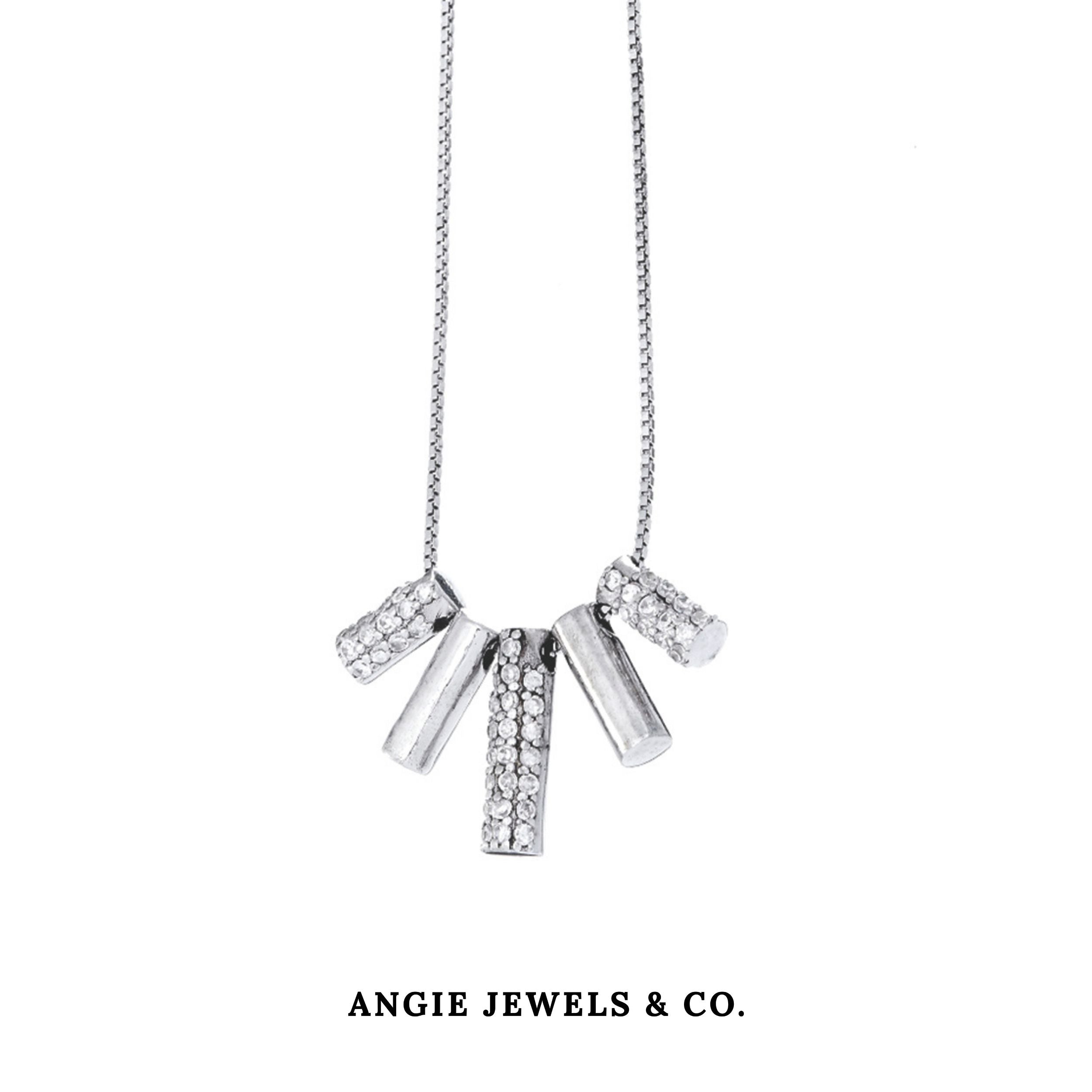 Sachi Cubid Zirconia Pendant Necklace