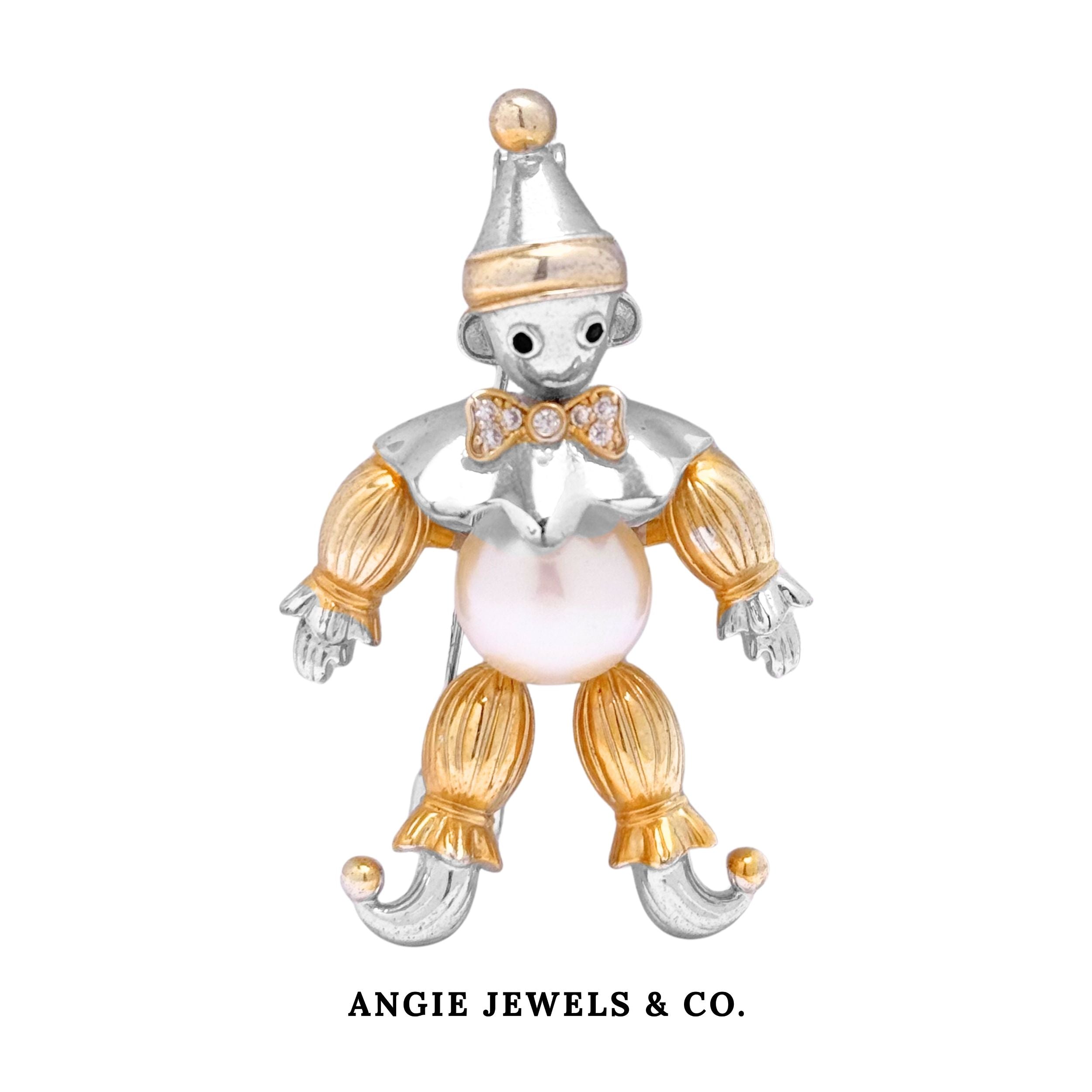 Santa Elf Freshwater Pearl Brooch