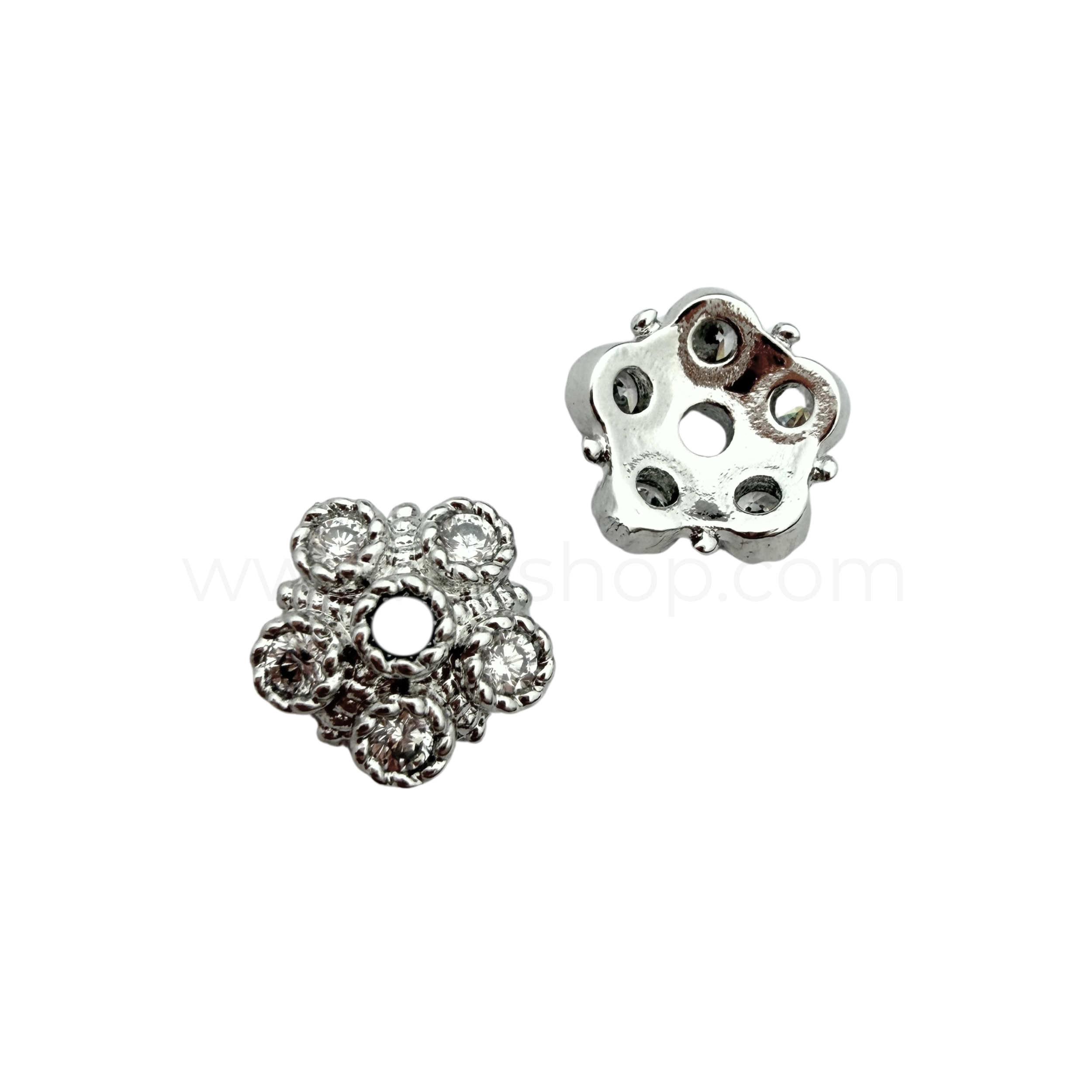 Flower Cap with Zircon 5mm