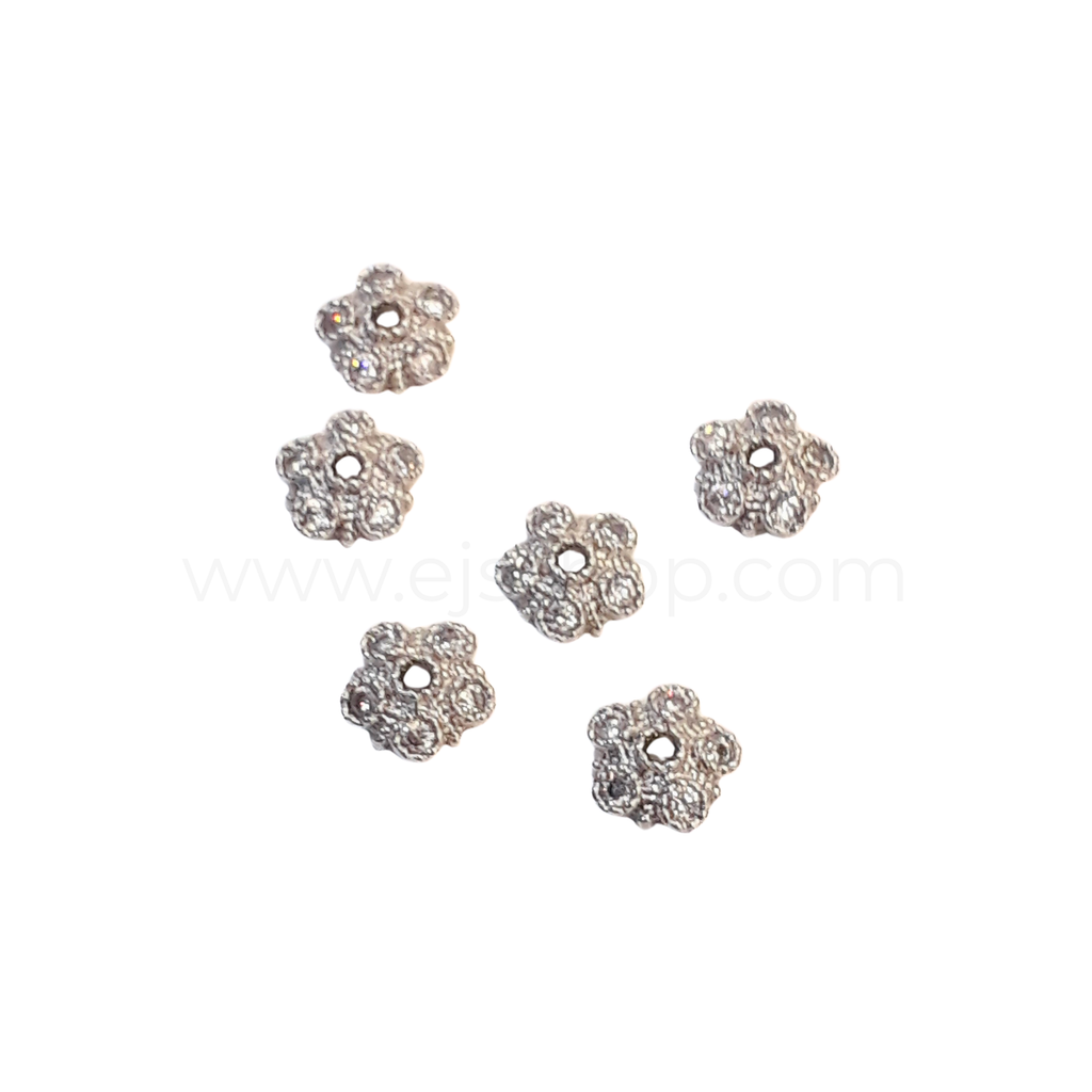Flower Cap with Zircon 5mm