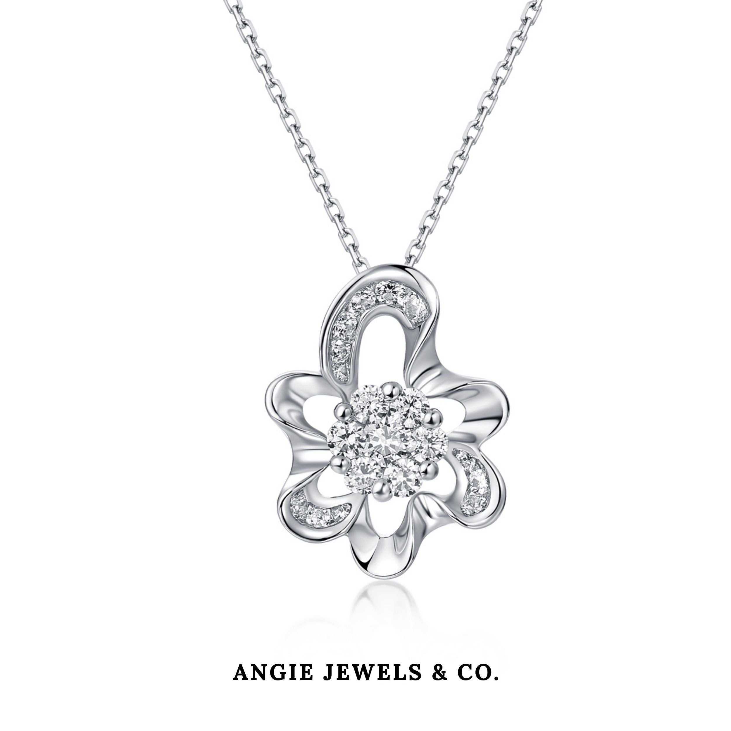 Silver S925 Floral with Zirconia