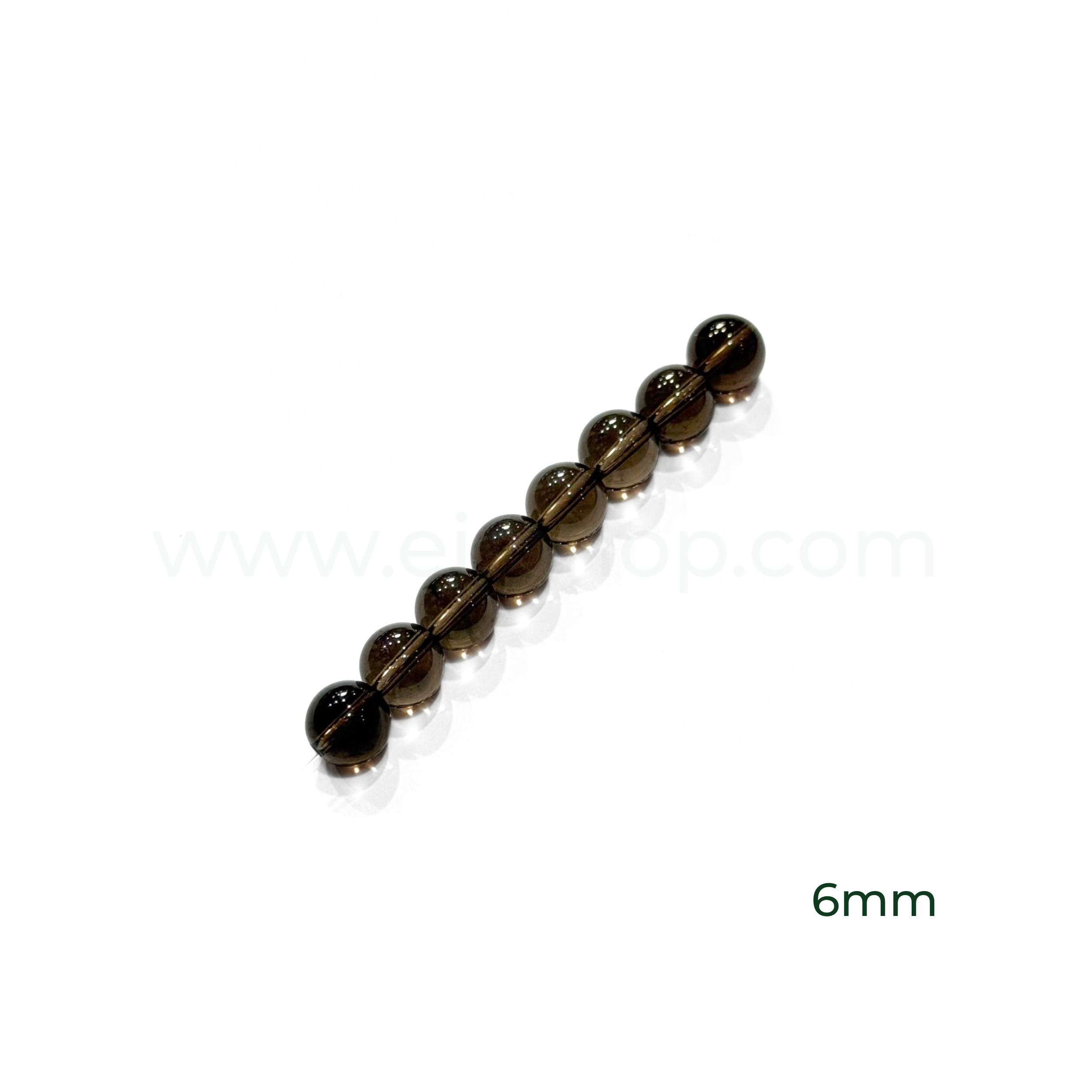 Round Smokey Quartz 6mm, 8mm, 10mm