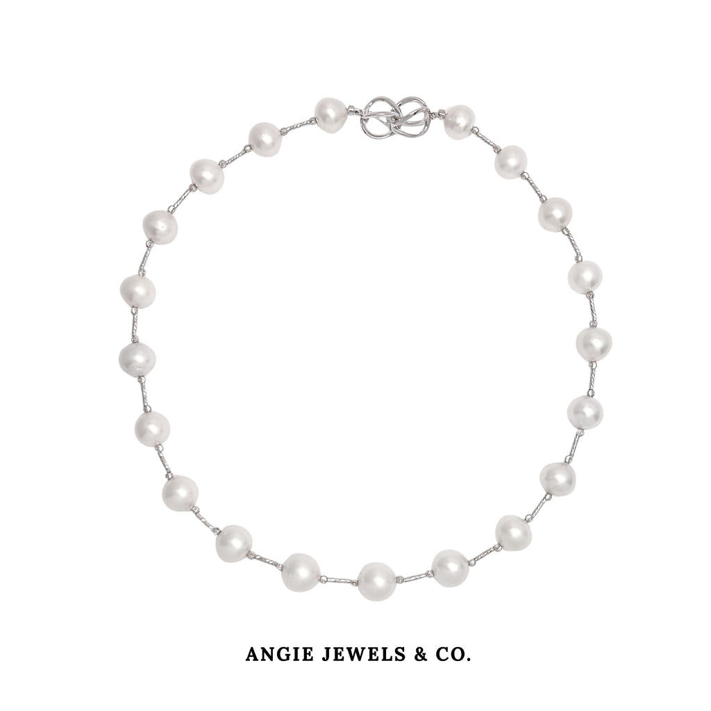South Sea Pearl with Sterling Silver Clasp Necklace