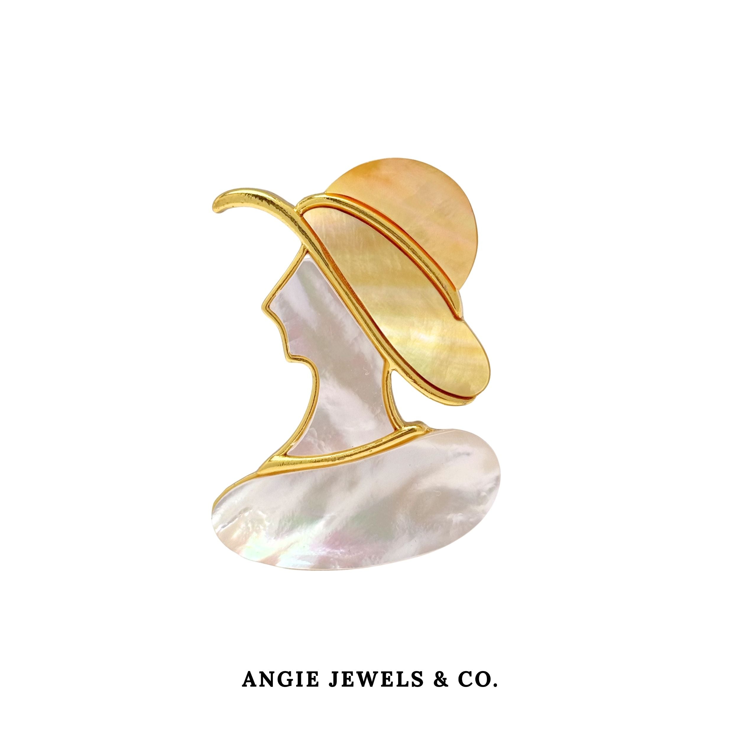 Summer Vacation Shell Pearl Brooch