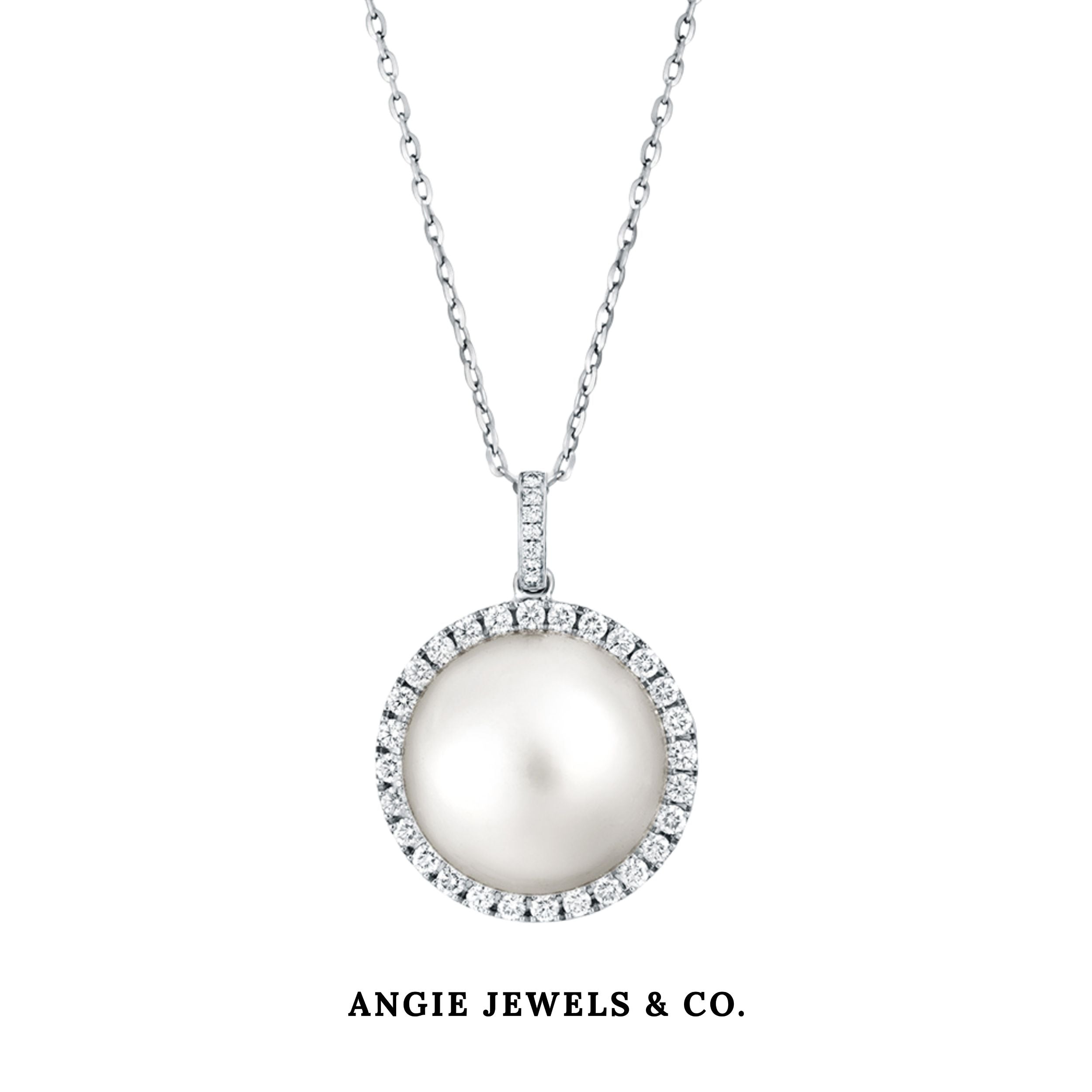 Taylor South Sea Pearl Diamond Pendant Necklace