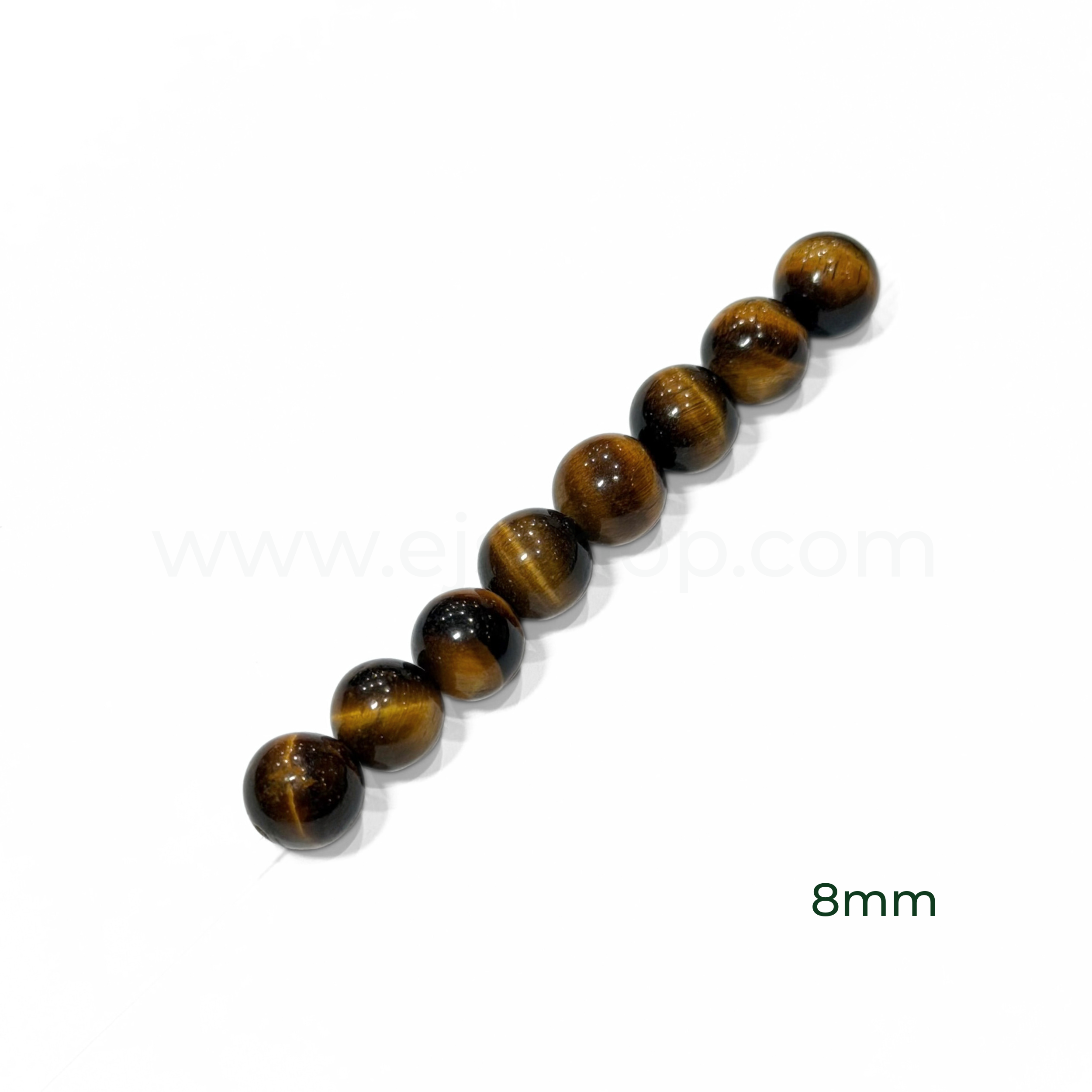 Round Tiger Eyes 6mm, 8mm, 10mm