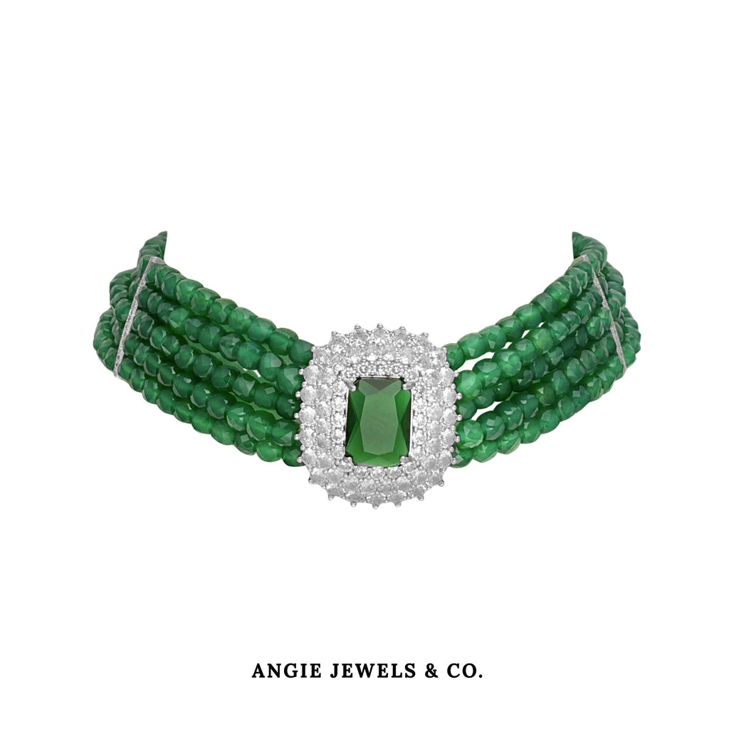 Timber Green Agate Necklace