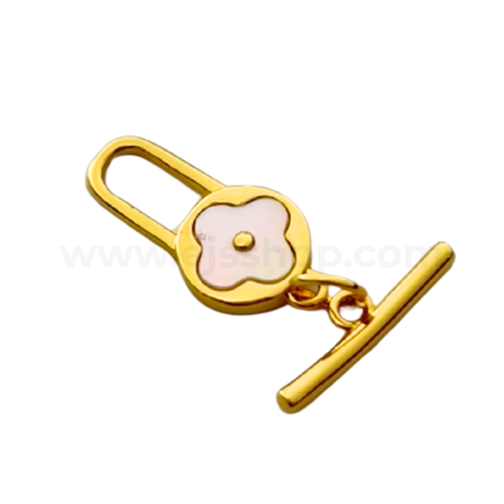 Toggle Shell Clover Gold