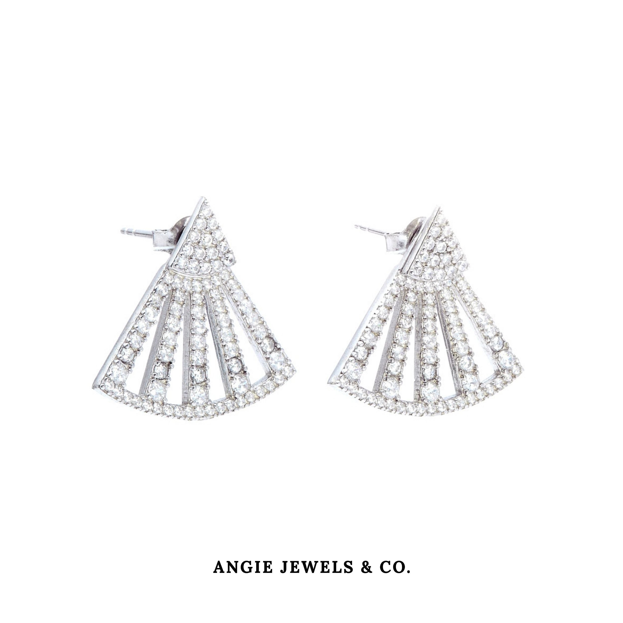 Triangle Sterling Silver Earrings