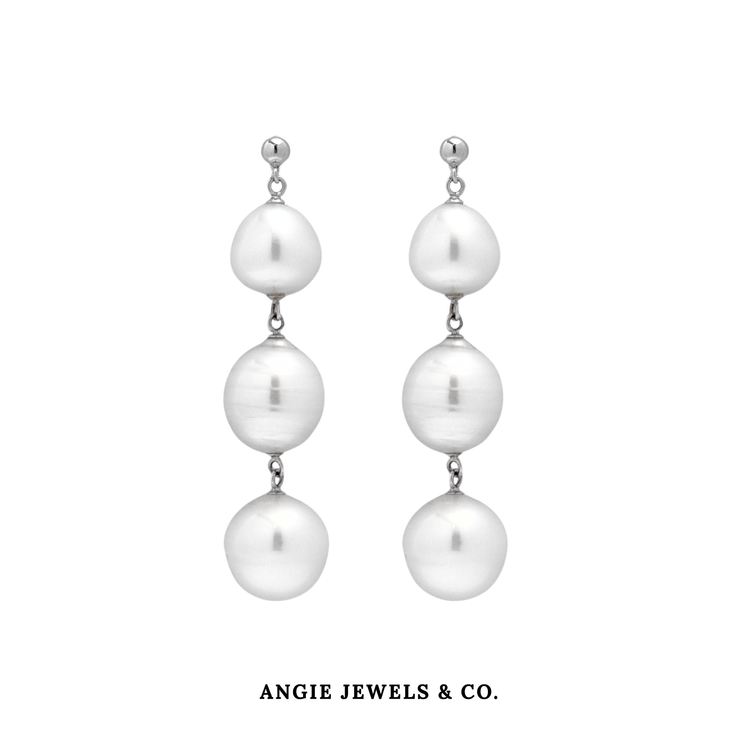 Trio Pearl Dangle Earring