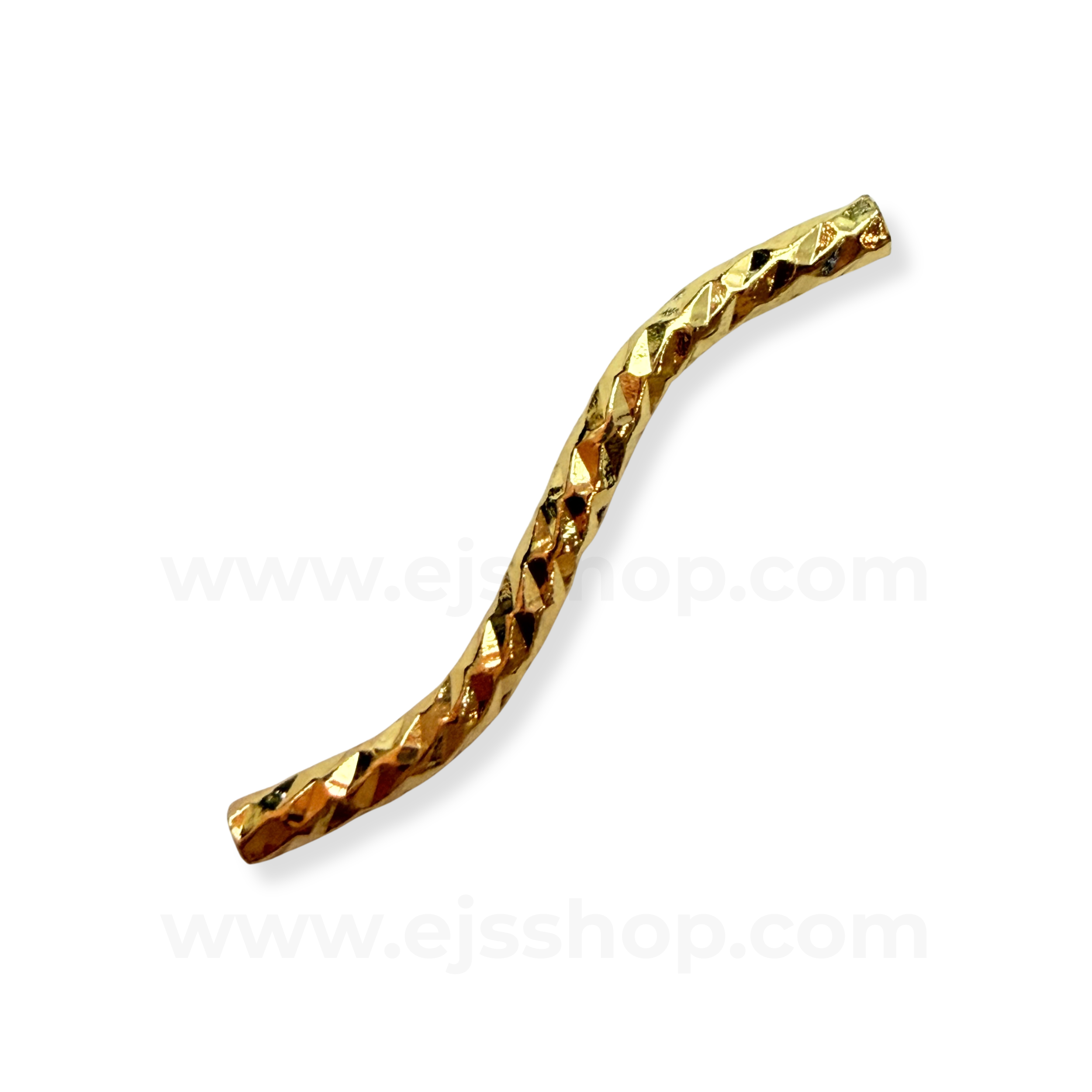 S Curve Tube Spacer Gold 20mm