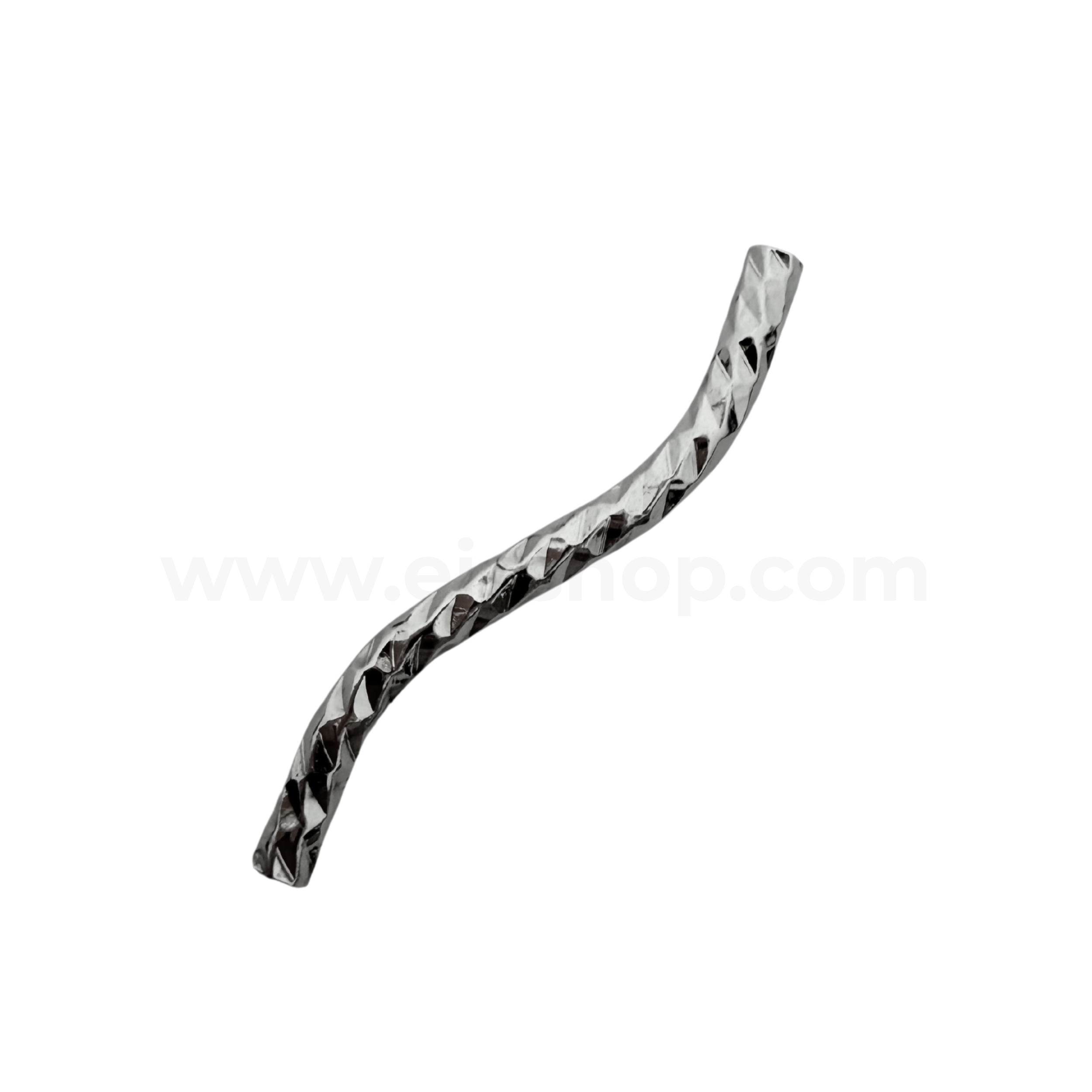 S Curve Tube Spacer Silver 20mm