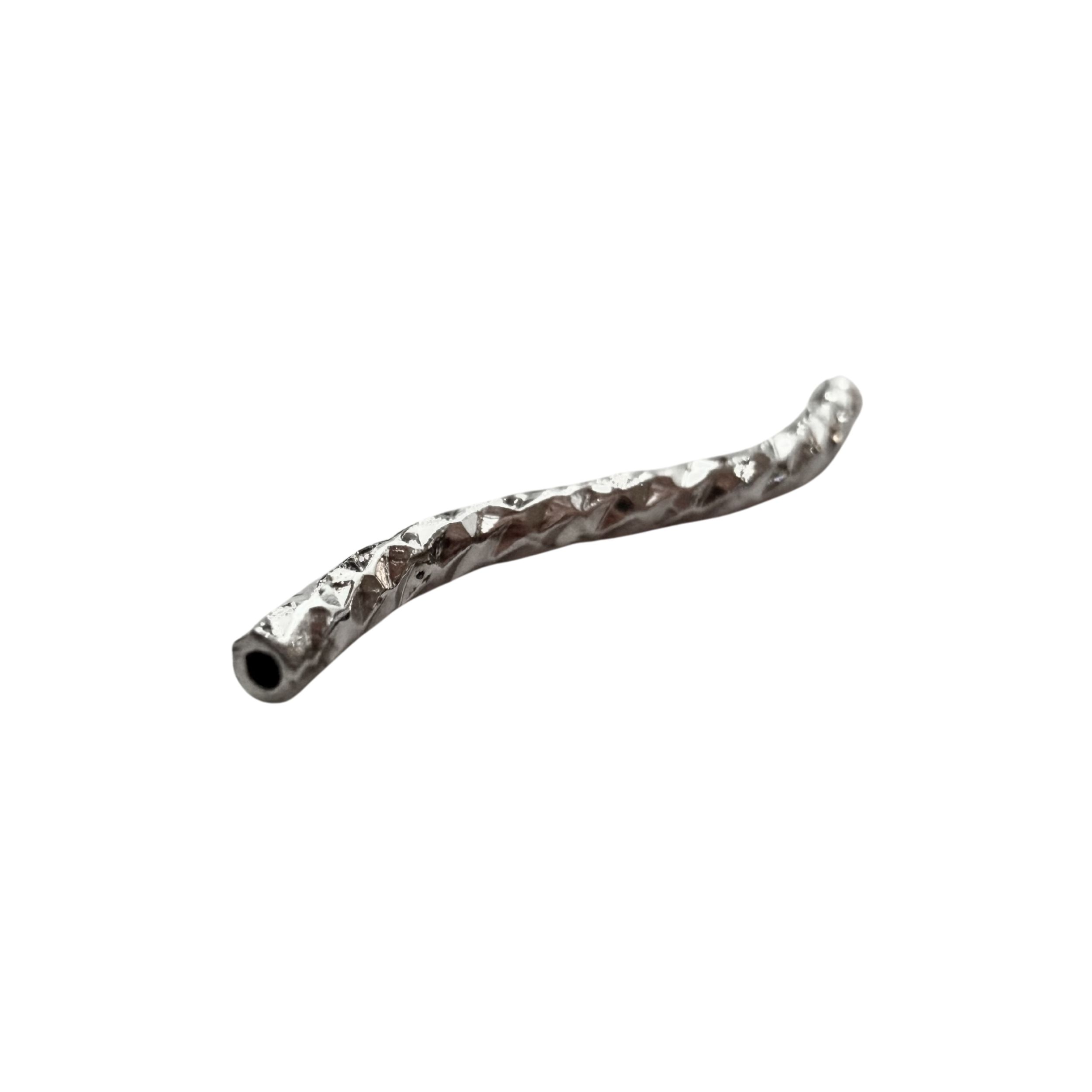 S Curve Tube Spacer Silver 20mm