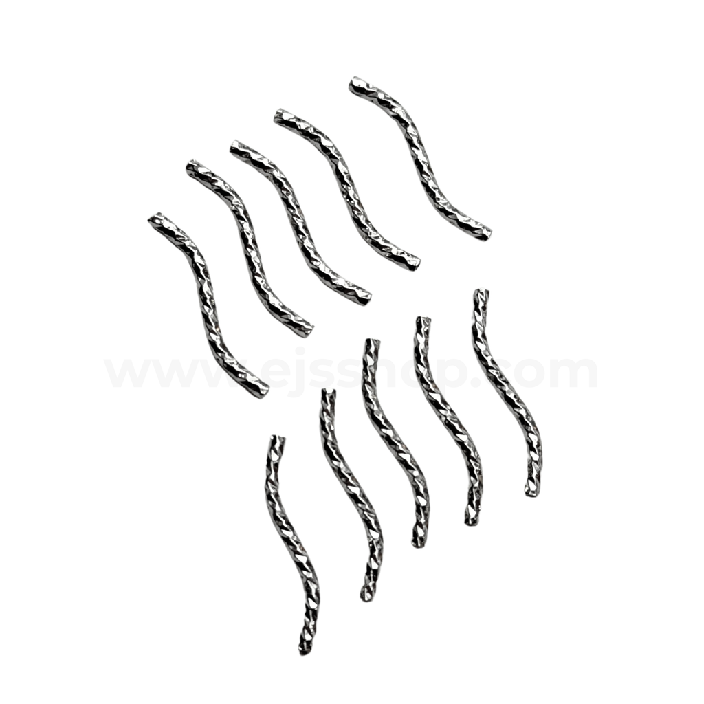 S Curve Tube Spacer Silver 20mm