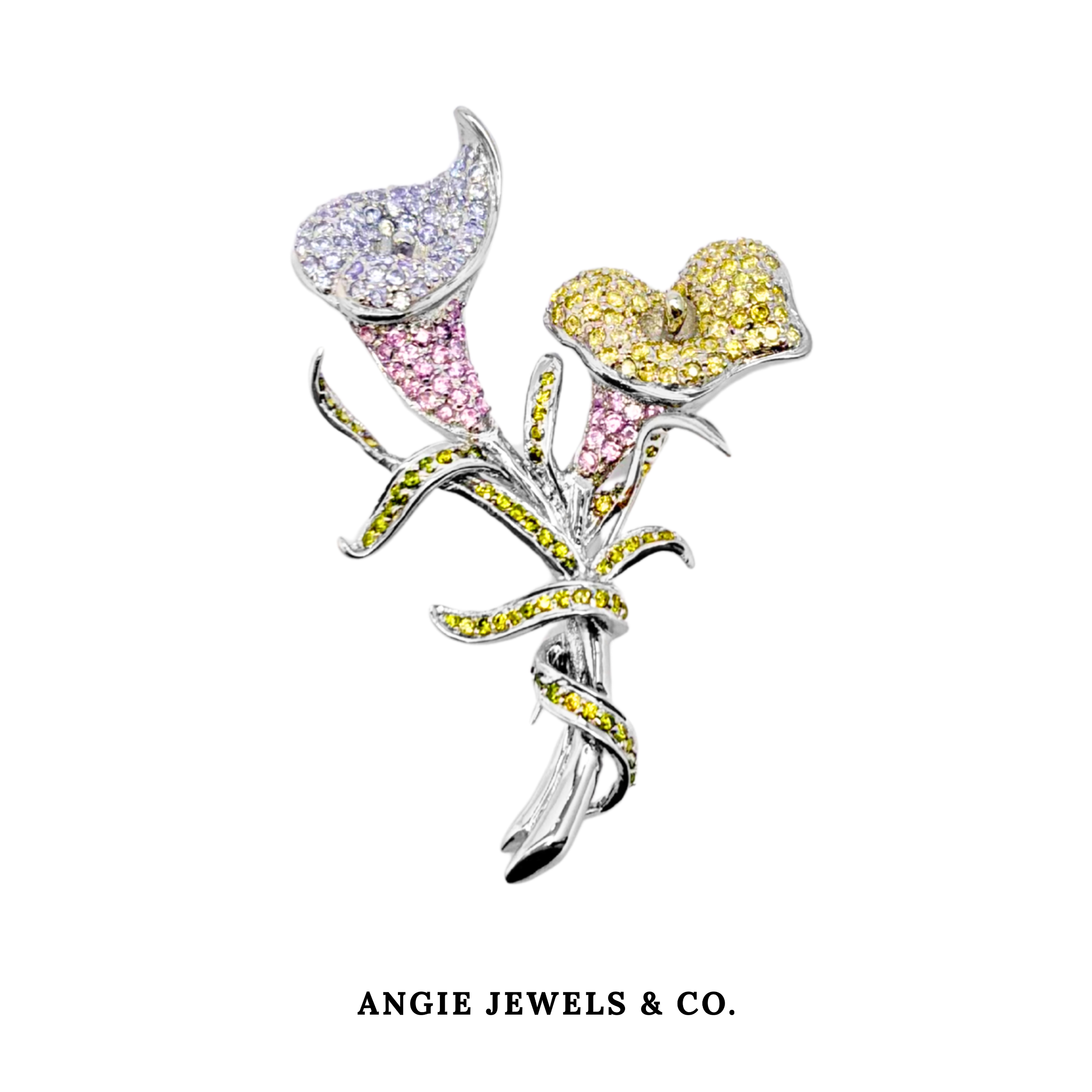 Tulip Twins Brooch