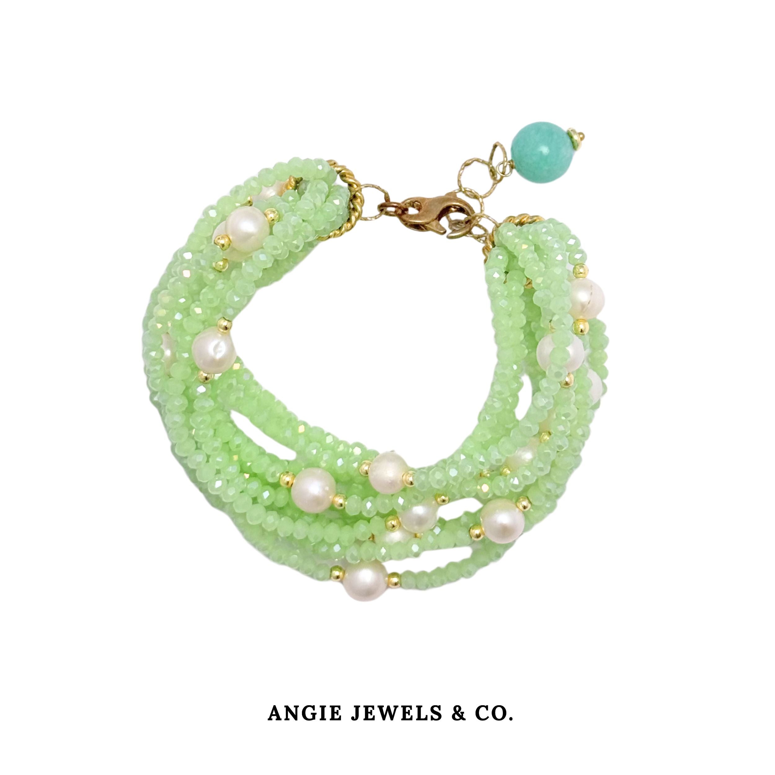 Twister Apple Green Bracelet