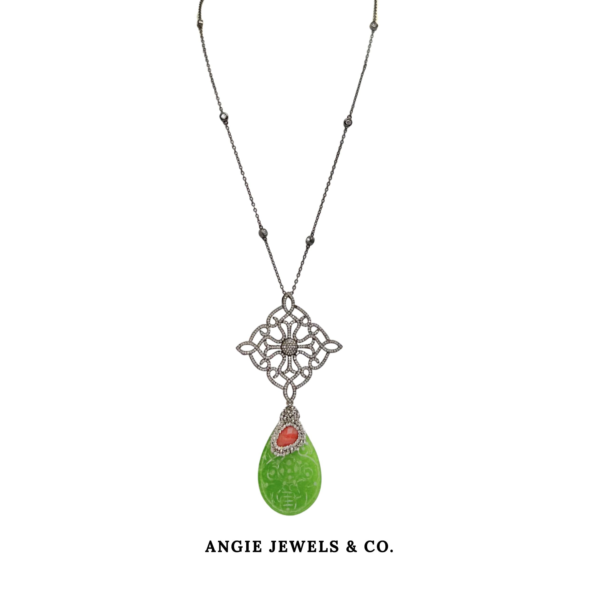 Viridian Pendant Necklace