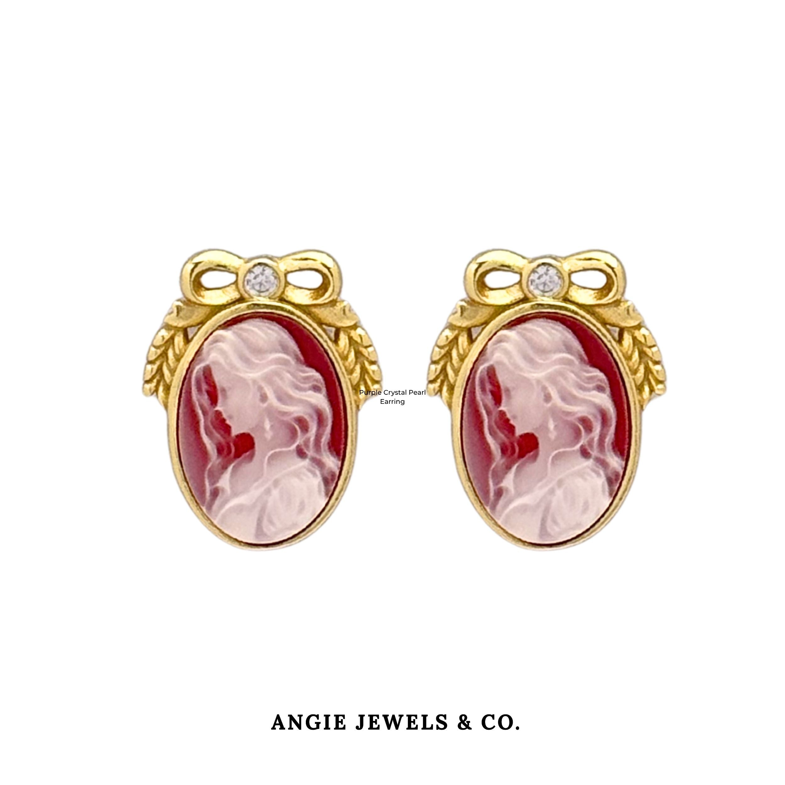 Vittoria Cameo Earrings