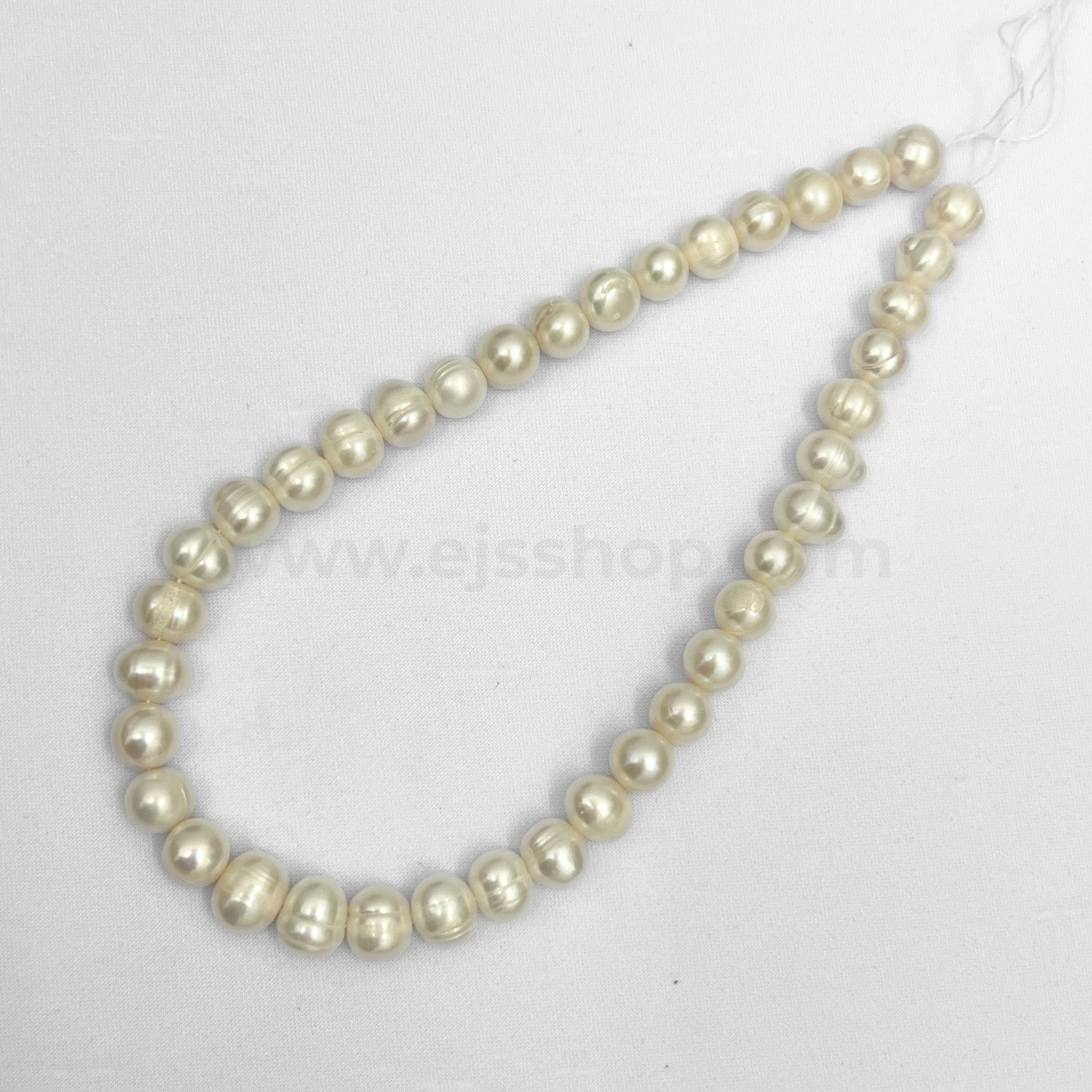 White Round 10mm - 11mm Freshwater Pearls