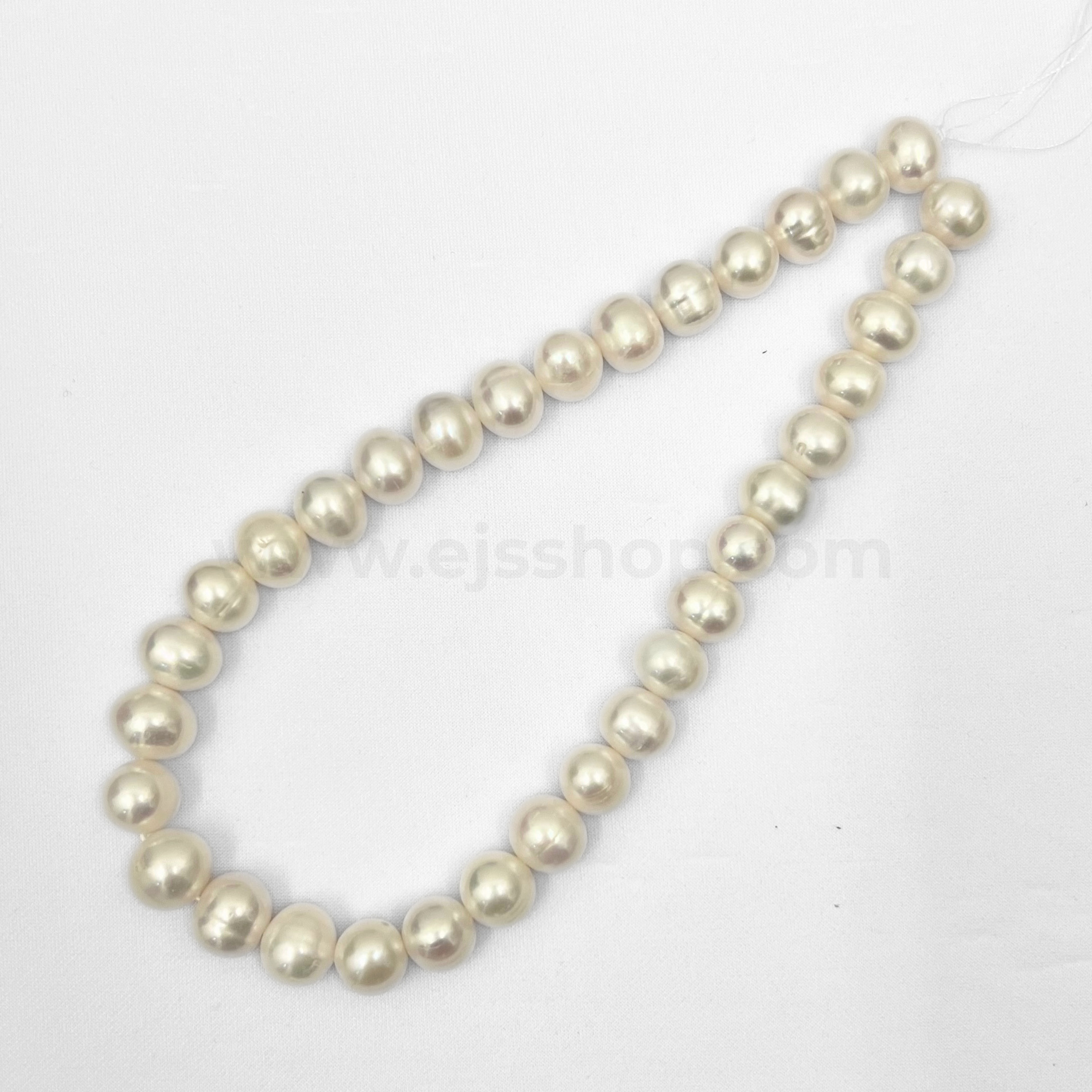White Round 12mm - 13mm Grade A Freshwater Pearls