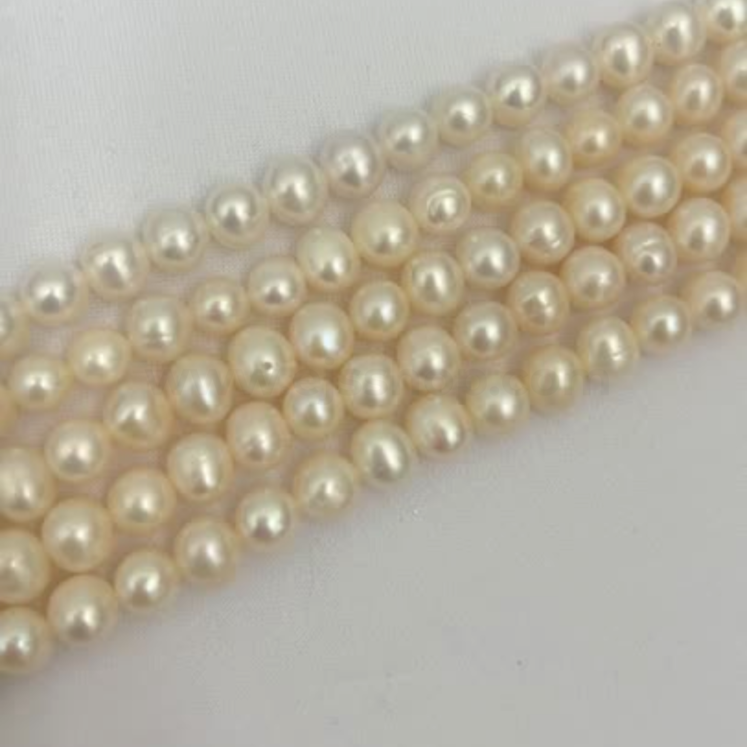White Round 7mm - 8mm Grade A Freshwater Pearls - 280