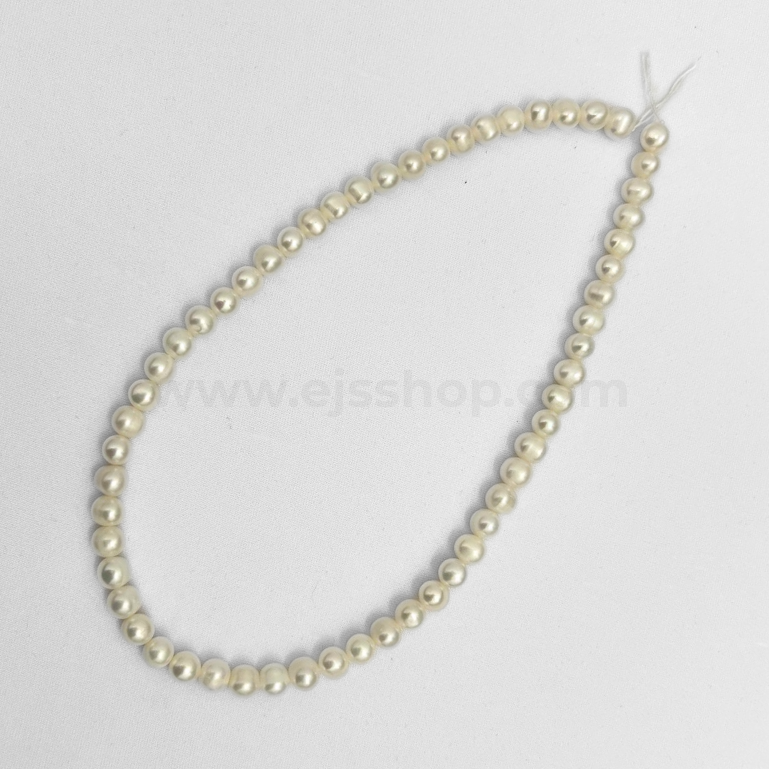 White Round 7mm - 8mm Grade A Freshwater Pearls - 336