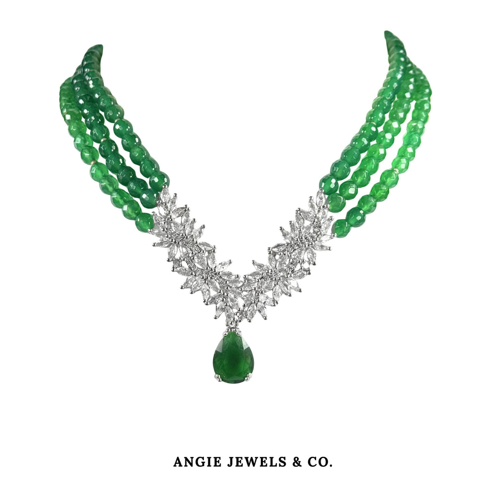 Wonder Woman Green Onyx Necklace