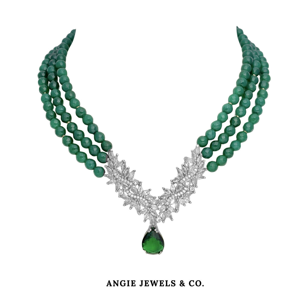 Wonder Woman Green Quartz Necklace