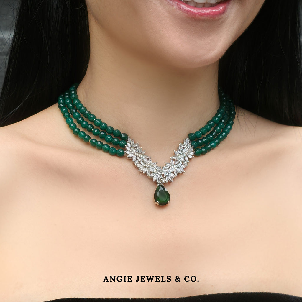 Wonder Woman Green Quartz Necklace