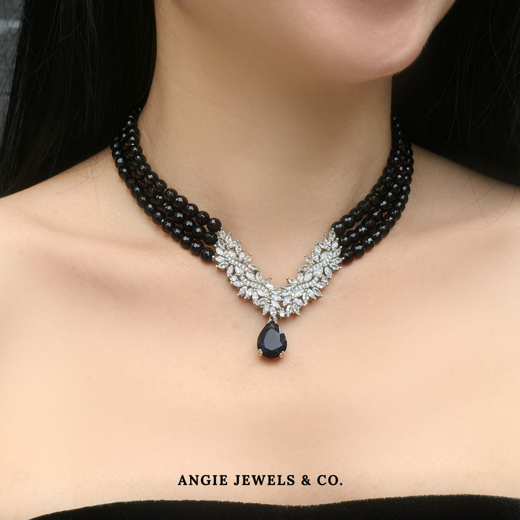 Wonder Woman Black Agate Necklace