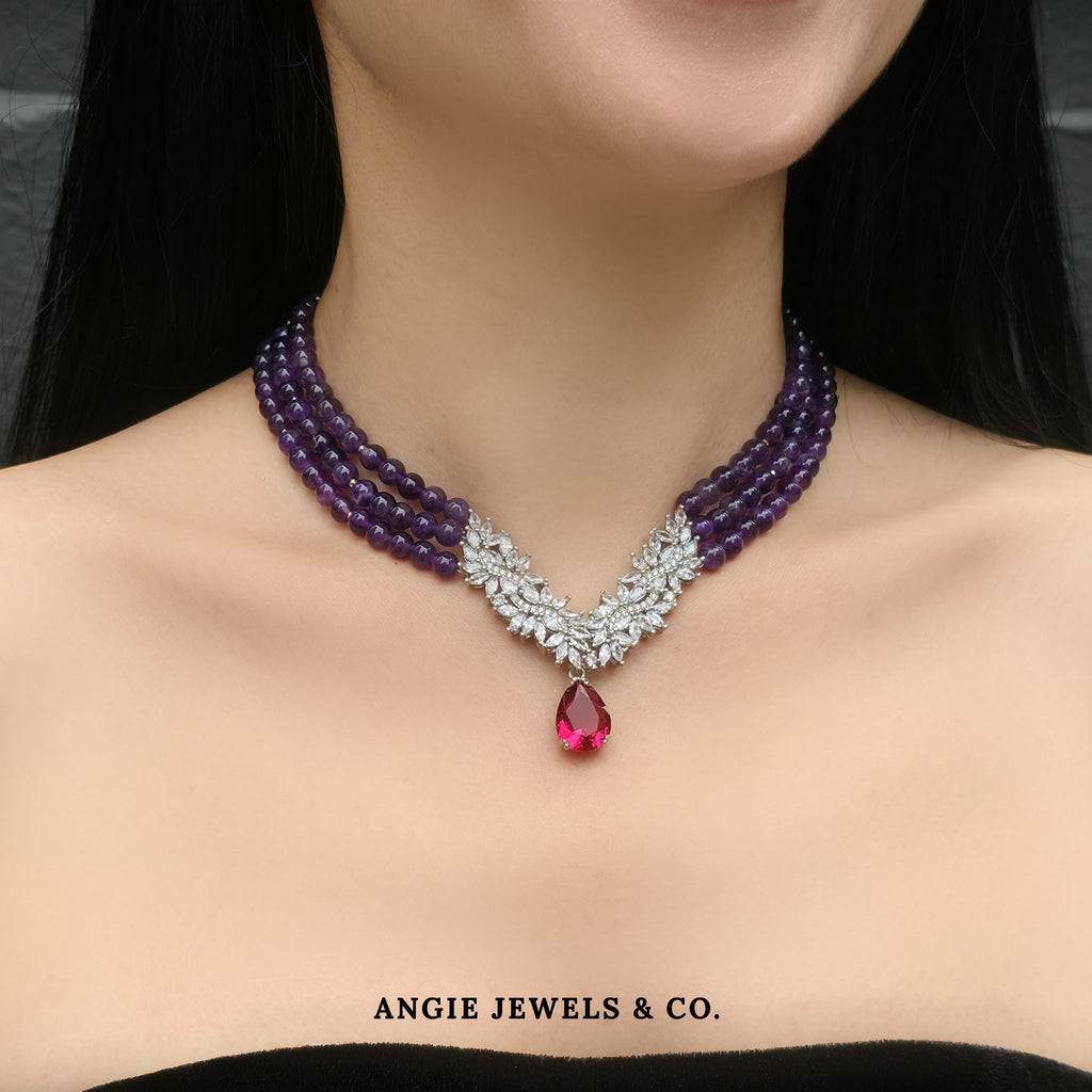 Wonder Woman Amethyst Necklace