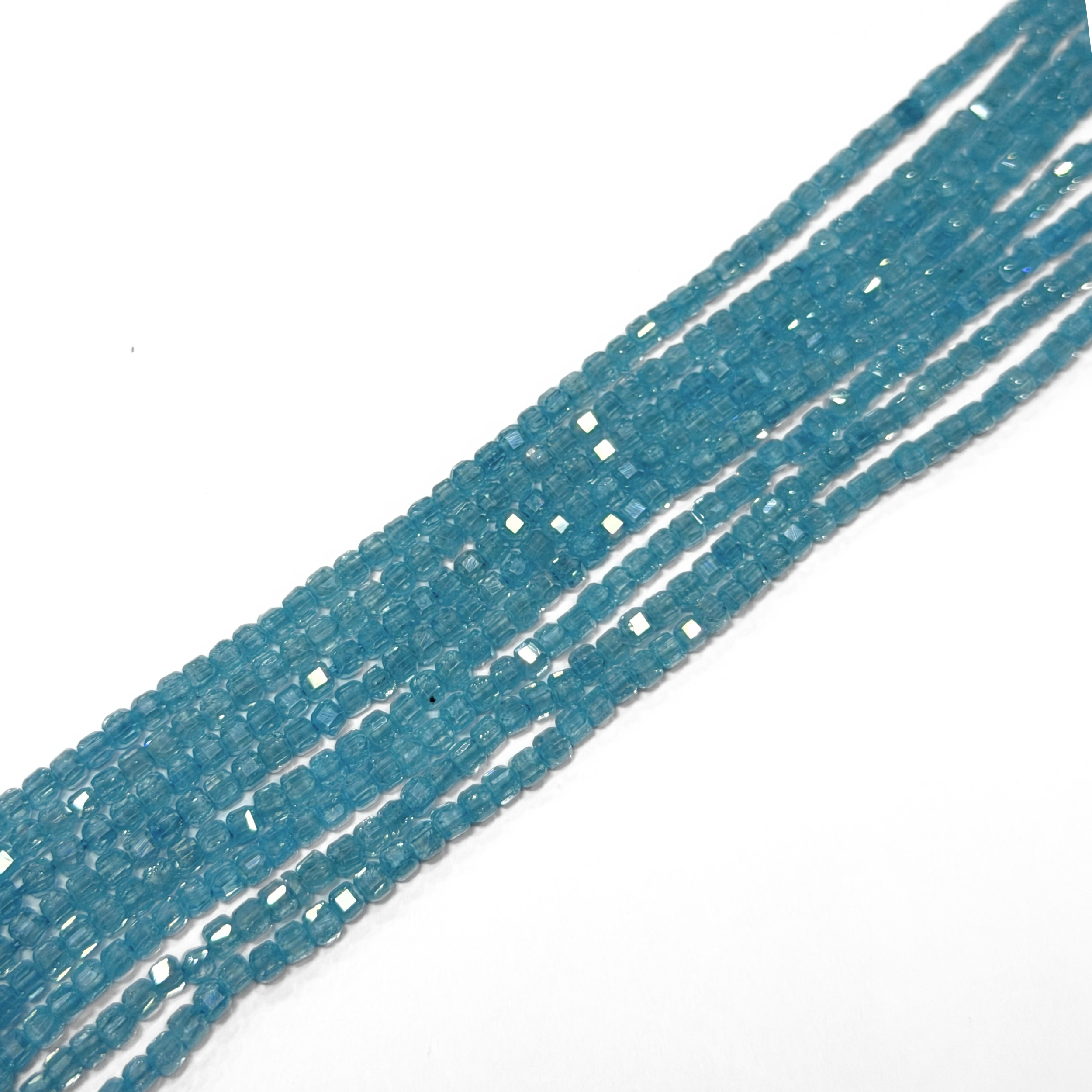 Zircon Cube Sky Blue 3mmx3mm