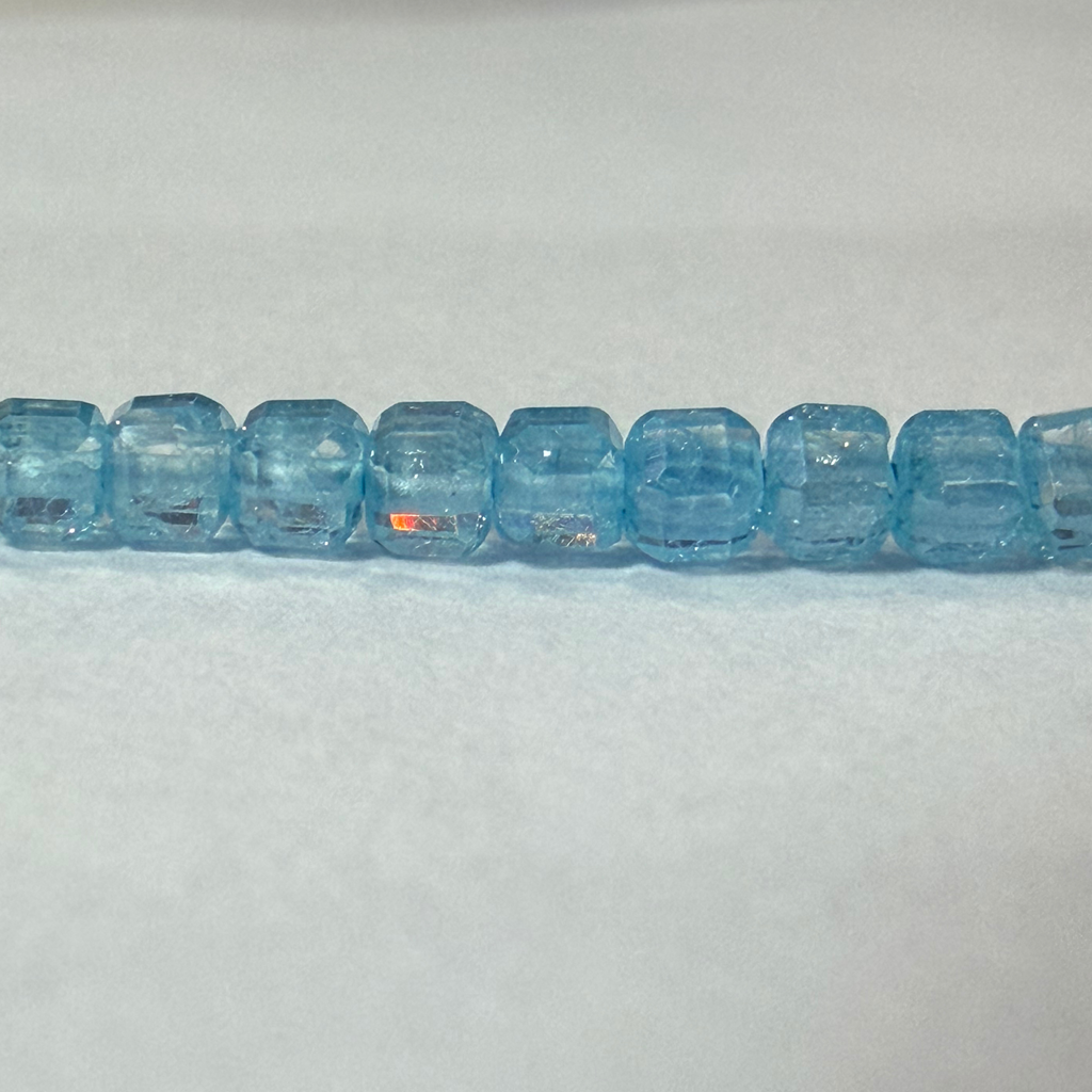 Zircon Cube Sky Blue 3mmx3mm