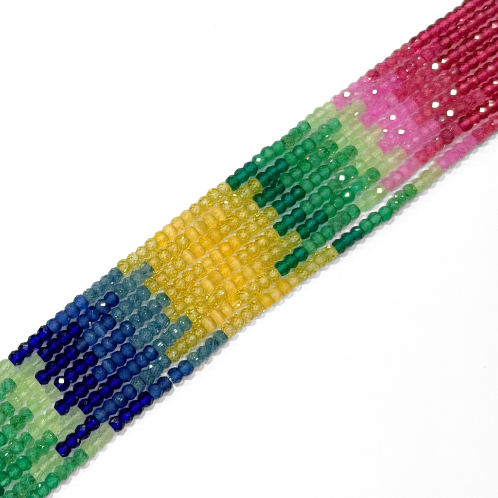Zircon Rainbow Sapphire Multi-coloured 4mm