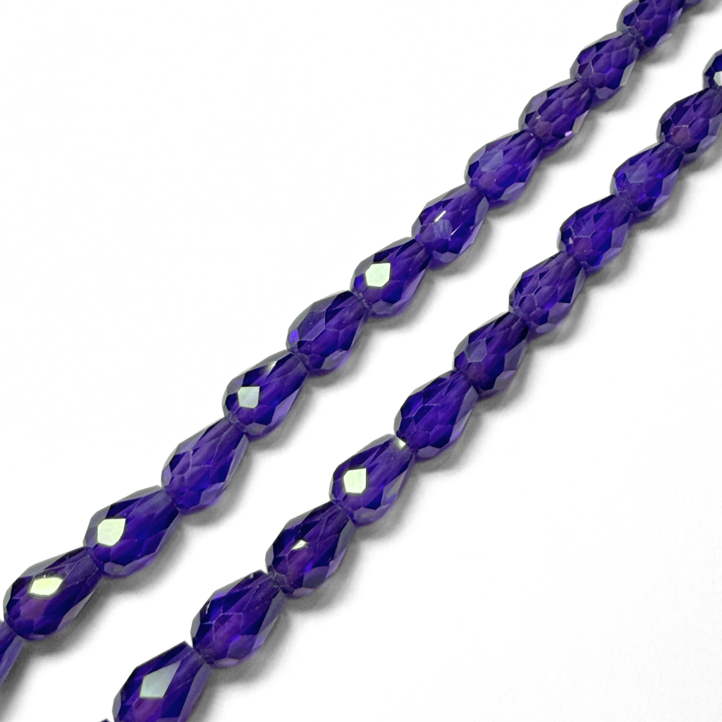 Zircon Teardrop Purple 5mm