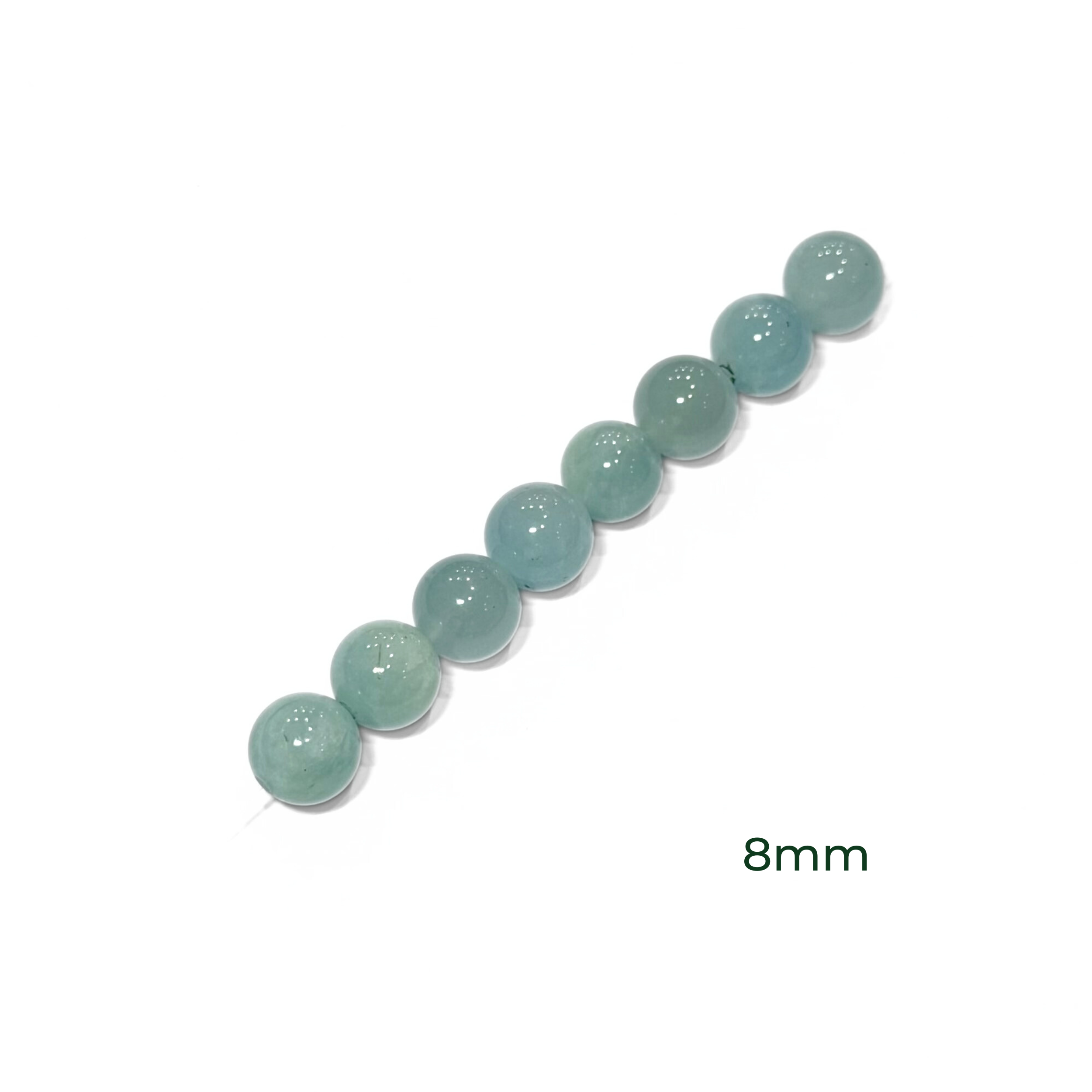 Round Aquamarine 8mm, 10mm