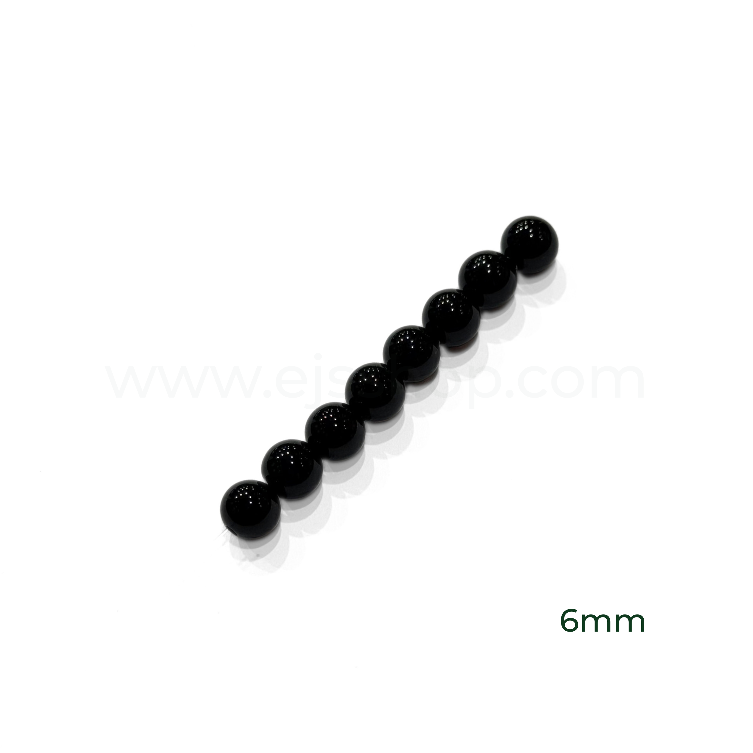Round Black Agate 6mm, 8mm, 10mm
