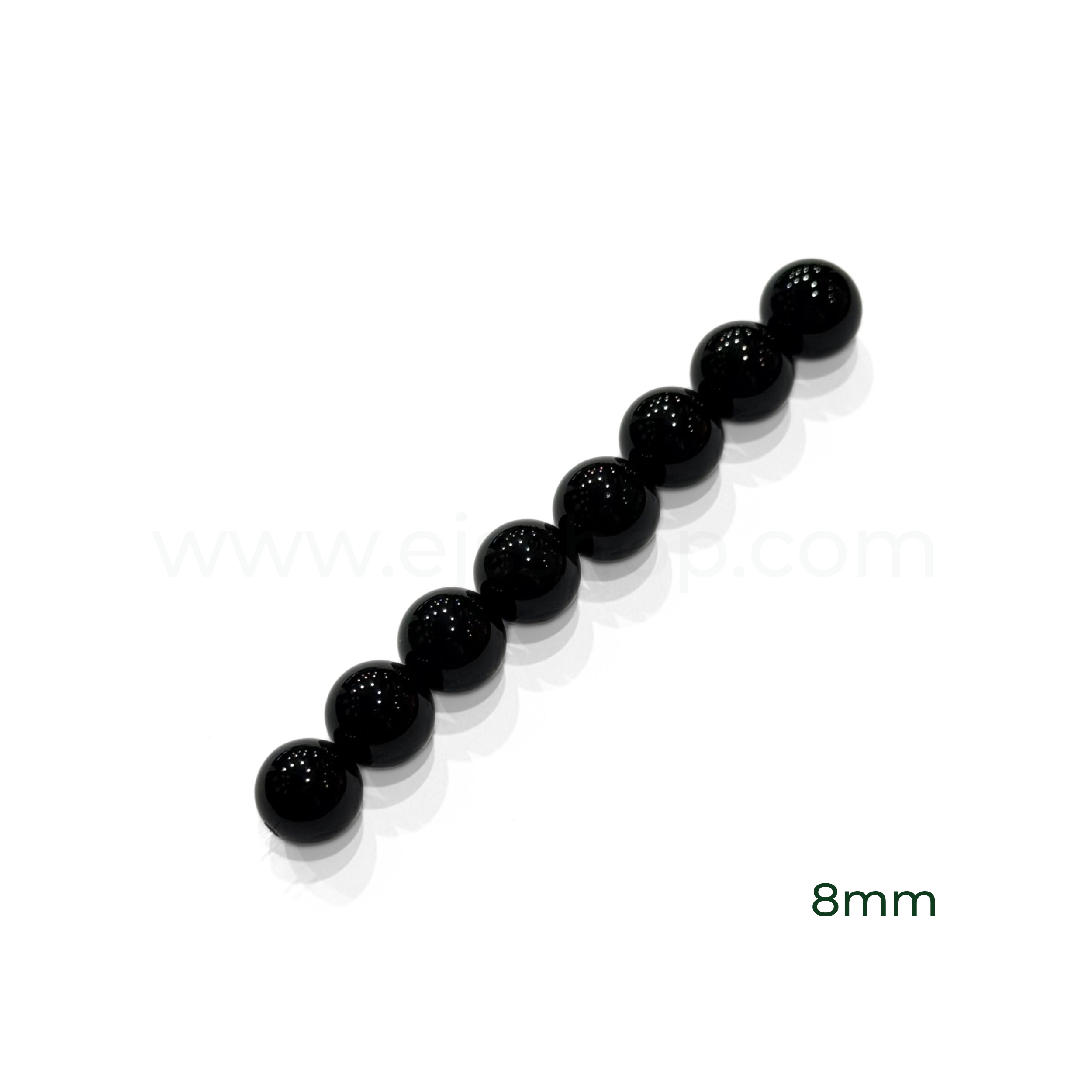 Round Black Agate 6mm, 8mm, 10mm