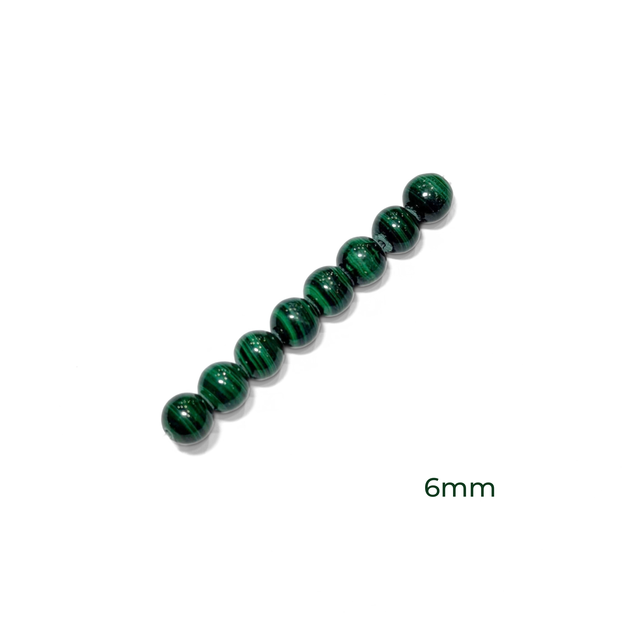 Round Malachite - 6mm, 8mm, 10mm