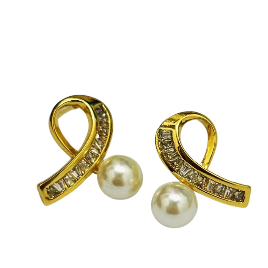 Pink ribbon Earrings