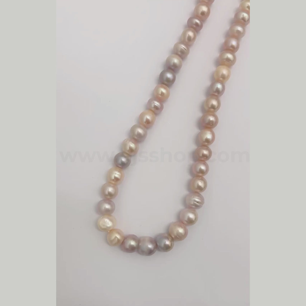 Pastel 11mm-12mm Multi-colour Potato Freshwater Pearls