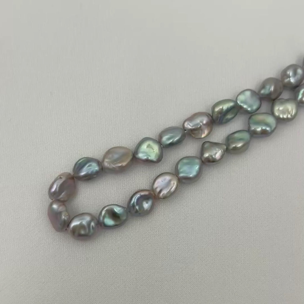 Keshi Grey 8mmx9mm Grade A Pearls