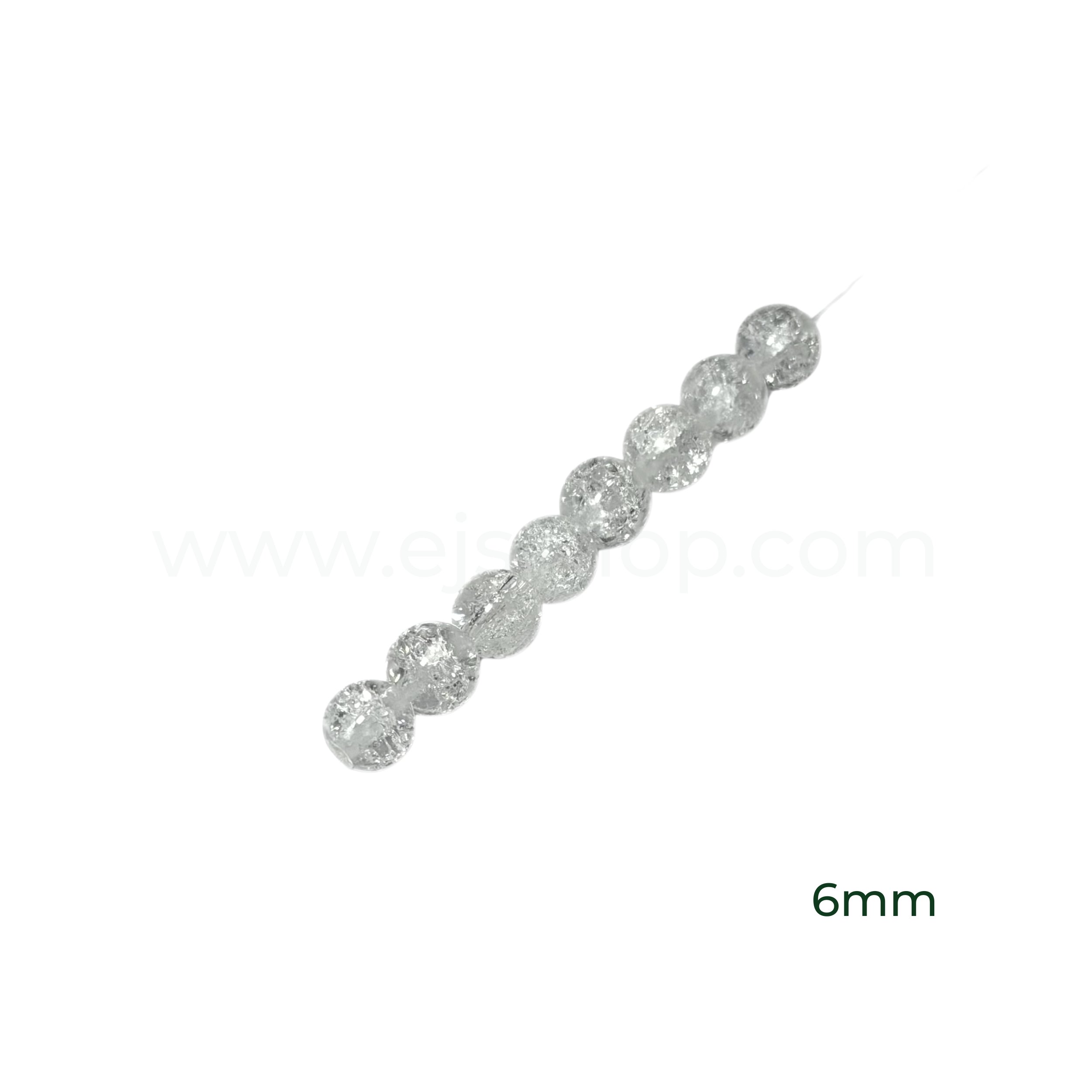 Round Snow Quartz 6mm, 8mm,10mm