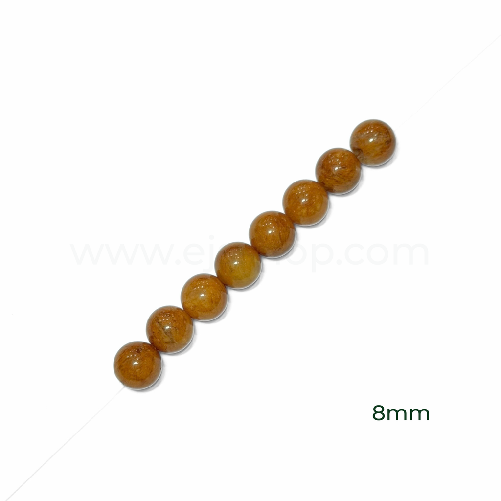 Round Yellow Jasper 8mm, 10mm